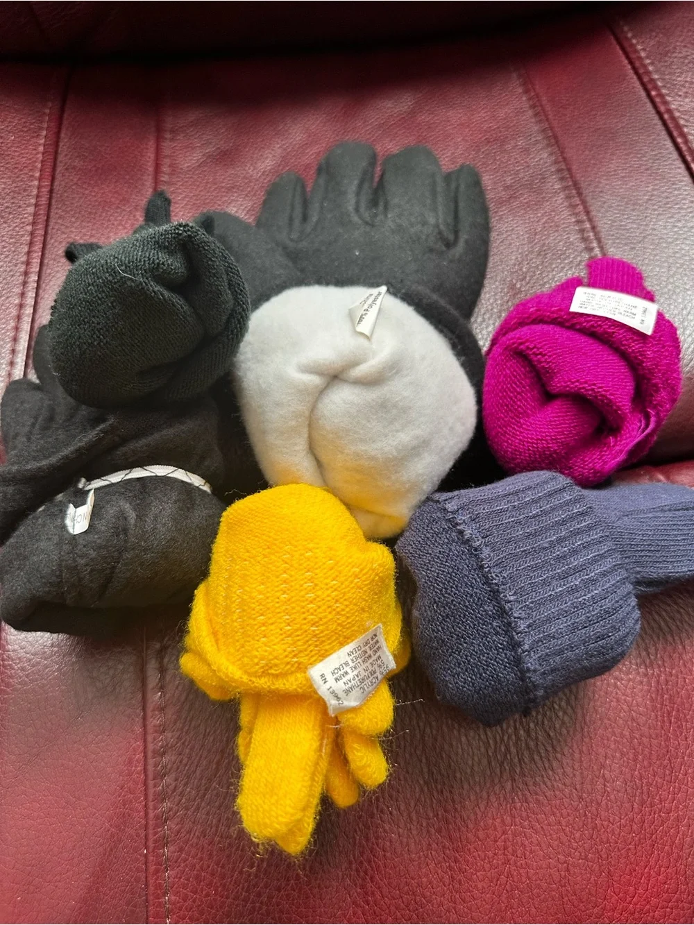 Kids/Adults Winter Mittens Set - Assorted Colors-Used